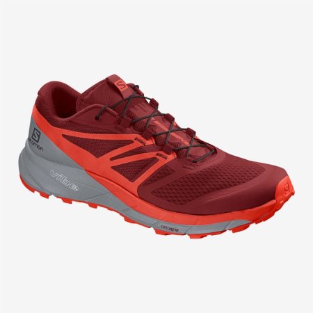 Scarpe Trail Running Salomon SENSE RIDE 2 Uomo Rosse IT 5-G98